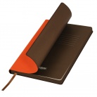Ежедневник недатированный, Portobello Trend, Latte NEW, 145х210, 256 стр, оранжевый/коричневый (темный срез,светлый форзац)