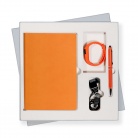 Подарочный набор Portobello/Sky оранжевый (Ежедневник недат А5, Ручка, Смарт браслет)