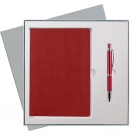 Подарочный набор Portobello/Rain красный (Ежедневник недат А5, Ручка) беж. ложемент