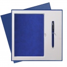 Подарочный набор Portobello/Latte синий (Ежедневник недат А5, Ручка) беж. ложемент