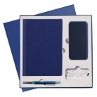 Подарочный набор Portobello/Latte синий (Ежедневник недат А5, Ручка, Power Bank)