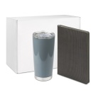 Подарочный набор Portobello серый в малой универсальной подарочной коробке (Термокружка, Ежедневник недат А5)