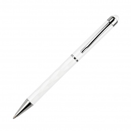 Шариковая ручка Crystal, белая