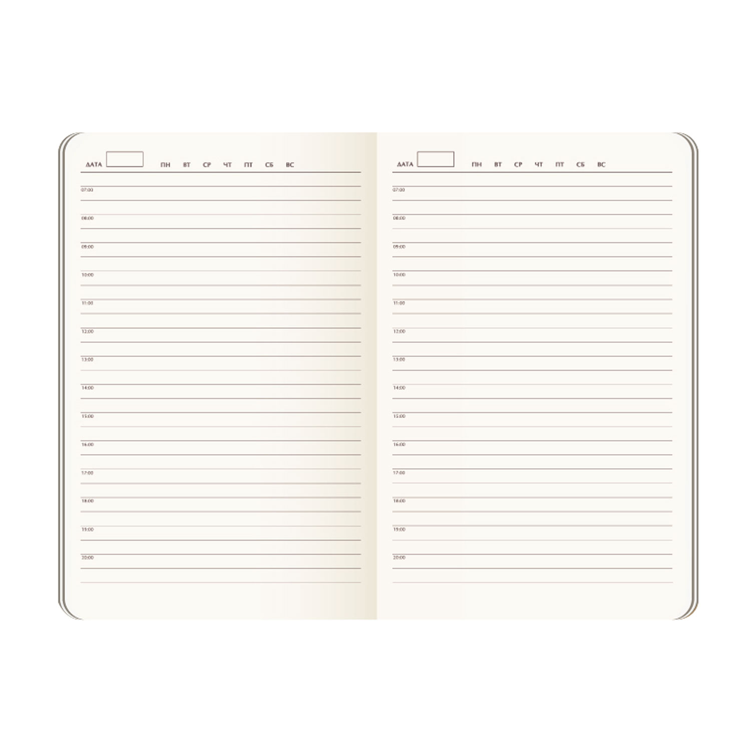 Ежедневник Dallas Btobook недатированный, серый (без упаковки, без стикера)