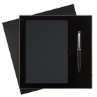 Подарочный набор Spark/Maestro, черный (ежедневник недат А5, ручка)